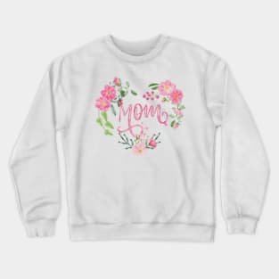 Mom floral heart Crewneck Sweatshirt